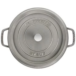 Staub Gietijzeren Braadpan 30 Cm / 8,4 L, Rond, Grafietgrijs -Keuken Kortingswinkel 40509 862 0 000000887