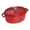Staub Gietijzeren Braadpan 33 Cm / 6,75 L, Ovaal, Kersenrood