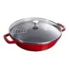 Staub Wok Met Glazen Deksel 30 Cm, Kersenrood -Keuken Kortingswinkel 40511 345 0 3