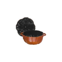 Staub Gietijzeren Braadpan 24 Cm / 3,25 L, Pompoen, Kanneel -Keuken Kortingswinkel 40511 403 0 6