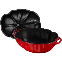 Staub Gietijzeren Braadpan 25 Cm / 3 L, Tomaat, Kersenrood -Keuken Kortingswinkel 40511 774 0 2