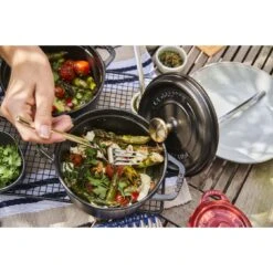 Staub Gietijzeren Braadpan 16 Cm / 1,25 L, Rond, Zwart -Keuken Kortingswinkel 424422438