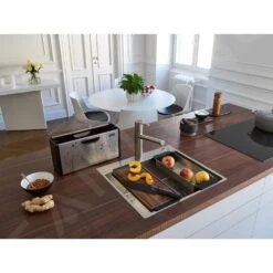 Franke Toebehoren - Box Center Voor Spoelbak Incl. Accessoires, Rvs/zwart Kunststof 112.0619.946 -Keuken Kortingswinkel 46cd98e3f813d811ad651018