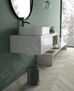 Sapho Gedy Badkameraccessoires - Potty Prullenbak 3l, SoftClose, Mat Zwart 320914 -Keuken Kortingswinkel 49a4cb25ff2499dca33629a1