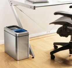 Simplehuman Afvalemmers - Open Recyclebak 20 L, Gebrosteld Rvs CW1470 -Keuken Kortingswinkel 6b575a61c3b7ba4a34e652d7