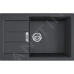 Franke Sets - Set T88, Tectonite Spoelbak S2D 611-78 XL En Keukenkraan FN 0147.031, Zwart/chroom 143.0618.741 -Keuken Kortingswinkel 7579aa0740822a0b96a17a52