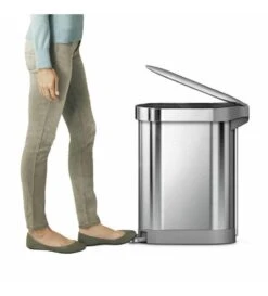 Simplehuman Afvalemmers - Afvalbak Slim 45 L, Gebrosteld Rvs CW2044 -Keuken Kortingswinkel 7febcdfd5d32dfd2efeba28b