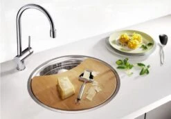 Blanco Rondosol - Spoelbak, Diameter 460 Mm, Geborsteld Rvs 513306 -Keuken Kortingswinkel 84a09a07b887683f6b35808f