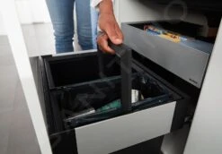 Blanco Select - Inbouw Afvalemmer, Met Scheidingswand, Inhoud 49 L 526208 -Keuken Kortingswinkel 8a2089e543a8bb52e98af541