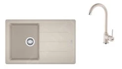 Franke Sets - Set G173, Fragraniet Spoelbak BFG 611-78 En Keukenkraan FP 9000.082, Sahara/sahara 114.0619.588