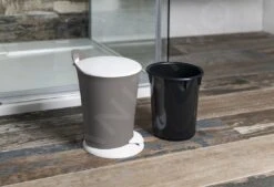 Aqualine Accessoires - Afvalbak Pedal 6 L, Terracotta/wit TRN-079-05 -Keuken Kortingswinkel a97dac7320312001e19ba32c