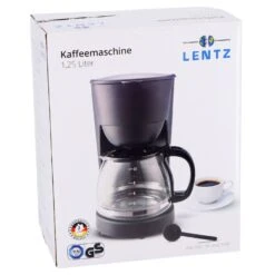 Koffiezetapparaat 1,25L Zwart 750W -Keuken Kortingswinkel bb7a545f64dcbc170ce5ff023bb39618