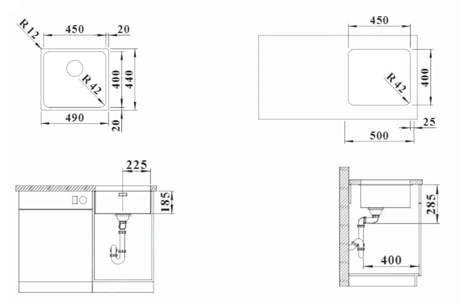 Blanco Solis 450 - Spoelbak, 490x440 Mm, Geborsteld Rvs 526120 4 Blanco Solis 450 - Spoelbak, 490x440 Mm, Geborsteld Rvs 526120 - Afbeelding 2