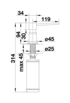 Blanco Accessoires - Lato Afwasmiddel Dispenser, Wit/chroom 525814 -Keuken Kortingswinkel cb7e0fda6639708482a6ace2 1