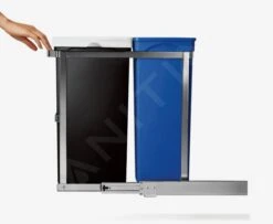 Simplehuman Afvalemmers - Uitschuifbare Recyclebak Voor Onder Het Aanrecht 20/15 L CW1016 -Keuken Kortingswinkel d7a79893537eb294d06c50ae