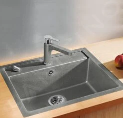 Blanco Dalago 6 - Silgranit Spoelbak, 615x510 Mm, Draaiknopbediening, Aluminium 514198 -Keuken Kortingswinkel da2d4a85e41bb38a69050044