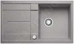 Blanco Metra 5 - Silgranit Spoelbak, 860x500 Mm, Met Draaiknopbediening, Aluminium 513036