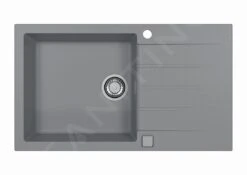 Alveus Cadit - Granieten Spoelbak 860x500 Mm, Met Draaiknopbediening, Concrete 1132030