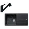 Franke Sets - Set G138, Fragraniet Spoelbak BFG 611 En Keukenkraan FC 9547.901, Mat Zwart 114.0675.664 -Keuken Kortingswinkel e40a3132e5edb9c67c5f433a