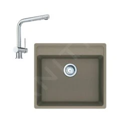 Franke Sets - Set G246, Fragraniet Spoelbak MRG 610-52 RTL En Keukenkraan Samoa, Kasjmier/chroom 114.0675.596