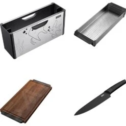 Franke Toebehoren - Box Center Voor Spoelbak Incl. Accessoires, Rvs/zwart Kunststof 112.0619.946 -Keuken Kortingswinkel f106e43c54923d835b1435ad