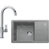 Franke Sets - Keukenset G115, BSG 611-62 Fragraniet Spoelbak, Grijze Steen + FP 0408.031 Keukenkraan, Chroom 114.0440.670 -Keuken Kortingswinkel f1611bcaa73aaa6c0c9b4c9c