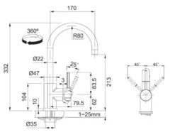 Franke Sets - Spoelbakset G56, BFG 611-78 Graniet Spoelbak, Steengrijs + Keukenkraan FC 650, Chroom 114.0323.879 -Keuken Kortingswinkel fd64fecfc4d6e2dc1f886e96