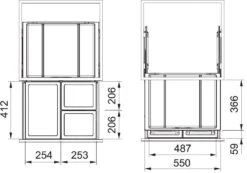 Franke Sorters - Inbouw Prullenbak FX 60 26-11-11 121.0557.763 -Keuken Kortingswinkel fdf396285263d2280e20ac94